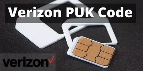 Verizon puk code - 